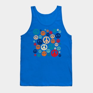 Peace Symbol Pattern Tank Top